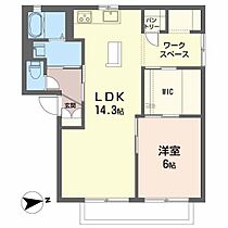 バリュージュ針田 202 号室 ｜ 愛媛県松山市針田町（賃貸アパート1LDK・2階・54.07㎡） その2