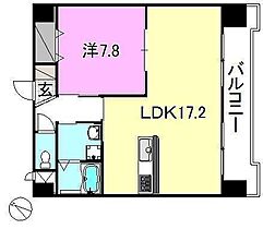 メゾンドール錦町2 802 号室 ｜ 愛媛県松山市錦町（賃貸マンション1LDK・8階・58.52㎡） その2