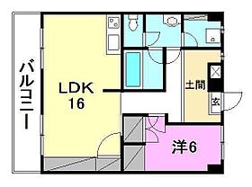 カサブランカ駅前 505 号室 ｜ 愛媛県松山市宮田町（賃貸マンション1LDK・5階・59.80㎡） その2