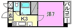 第3ハイツ宮田町 1Kの間取図画像