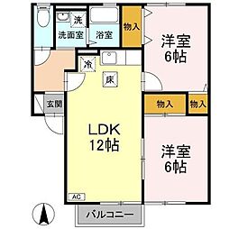 間取図画像 2LDK
