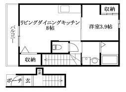 間取図画像 1LDK