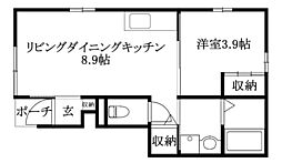 間取図画像 1LDK