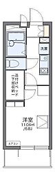 レオパレス辻町2 1Kの間取図画像