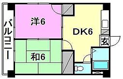 間取図画像 2DK