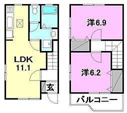 間取図画像 2LDK
