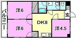 間取図画像 3DK
