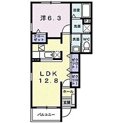 間取図画像 1LDK