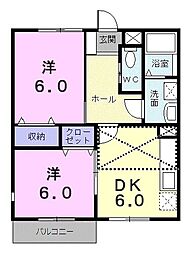 間取図画像 2DK