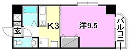 グリチネウノ 1Kの間取図画像