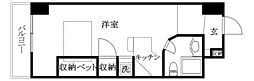 ラ・パルフェ・ド・アンティエール ワンルームの間取図画像