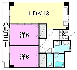間取図画像 2LDK