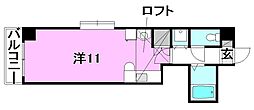 ベルメゾン生石北 ワンルームの間取図画像