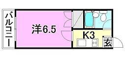 間取図画像 1K