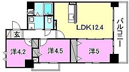 GARIREOCITYTERRACE 3LDKの間取図画像