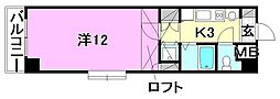 ベルメゾン生石北 1Kの間取図画像