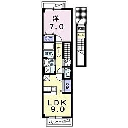 セレノ 1LDKの間取図画像