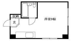 エトワール味酒 ワンルームの間取図画像