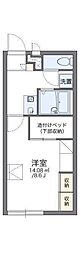 レオパレスグランシャリオ 1Kの間取図画像