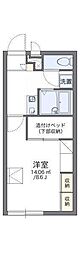 レオパレススマイルハイツ五色 1Kの間取図画像