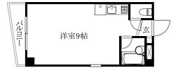grandshell3番町 ワンルームの間取図画像