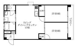 間取図画像 2LDK