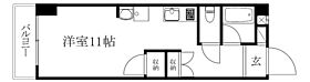 グランシェル11 303 号室 ｜ 愛媛県松山市山越2丁目（賃貸マンション1K・3階・27.50㎡） その2