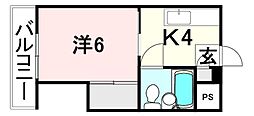 間取図画像 1K