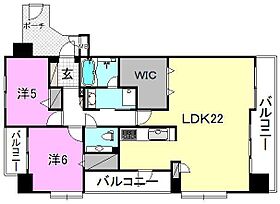 ジェイシティ千舟 401 号室 ｜ 愛媛県松山市千舟町7丁目（賃貸マンション2LDK・4階・79.43㎡） その2