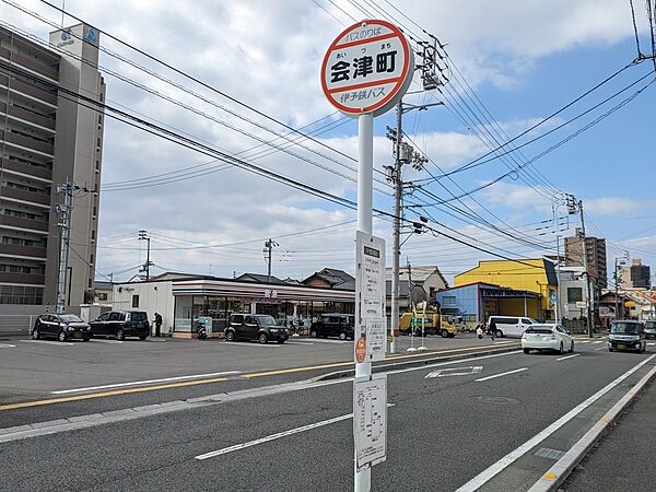 画像14:会津町 バス停