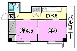 間取図画像 2DK
