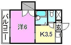 ミウラビル 205 号室 ｜ 愛媛県松山市味酒町2丁目（賃貸マンション1DK・2階・21.06㎡） その2