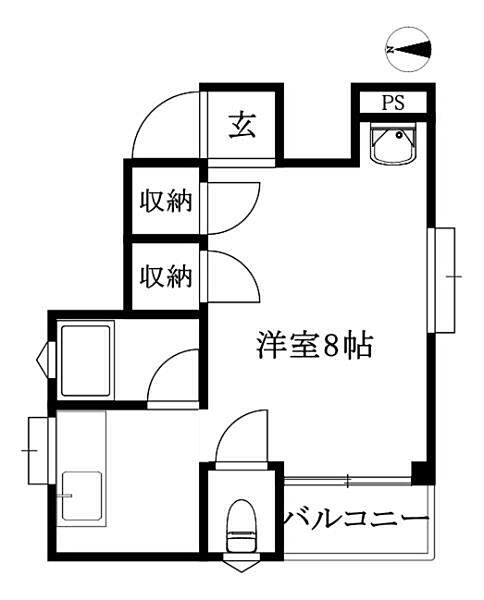 城東マンション 402 号室｜愛媛県松山市道後一万(賃貸マンション1R・4階・19.00㎡)の写真 その2