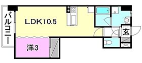 カサグランデ　リバーサイド1 502 号室 ｜ 愛媛県松山市日の出町（賃貸マンション1LDK・5階・33.80㎡） その2