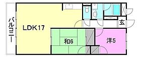 Sキャメリア 203 号室 ｜ 愛媛県松山市越智3丁目（賃貸マンション2LDK・2階・66.00㎡） その2