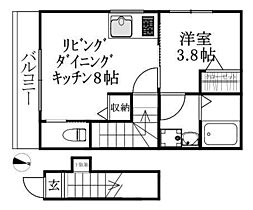 エスト小坂 201 号室 ｜ 愛媛県松山市小坂1丁目（賃貸アパート1LDK・2階・32.31㎡） その2