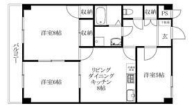 リベルタ竹原 402 号室 ｜ 愛媛県松山市竹原4丁目（賃貸マンション3LDK・4階・59.85㎡） その2