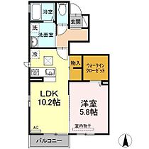 フェリーシア光 102 号室 ｜ 愛媛県松山市和泉北3丁目（賃貸アパート1LDK・1階・42.82㎡） その2