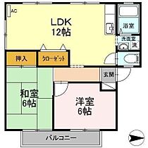 サンビレッジ空港通り B-101 号室 ｜ 愛媛県松山市空港通6丁目（賃貸アパート2LDK・1階・52.66㎡） その2