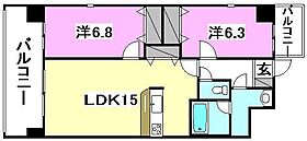 WIN HILLS　HIMEBARA 902 号室 ｜ 愛媛県松山市姫原3丁目（賃貸マンション2LDK・9階・64.50㎡） その2