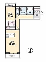 Kanon岩崎 306 号室 ｜ 愛媛県松山市岩崎町1丁目（賃貸マンション1LDK・3階・56.28㎡） その2