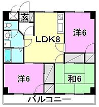 第五さくら 305 号室 ｜ 愛媛県松山市小坂4丁目（賃貸マンション3LDK・3階・56.70㎡） その2