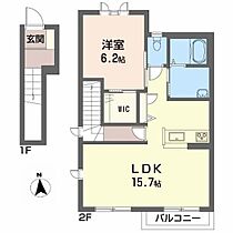 グランヴィルN棟S棟 S201 号室 ｜ 愛媛県松山市立花1丁目（賃貸アパート1LDK・2階・57.77㎡） その2