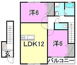 ルミナス大同 203 号室 ｜ 愛媛県松山市桑原6丁目（賃貸アパート2LDK・2階・62.70㎡） その2