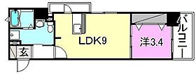 GARIREO　CITY　TERRACE 201 号室 ｜ 愛媛県松山市緑町1丁目（賃貸マンション1LDK・2階・31.79㎡） その2