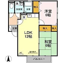 セジュール和泉2 102C 号室 ｜ 愛媛県松山市土居田町（賃貸アパート2LDK・1階・55.41㎡） その2