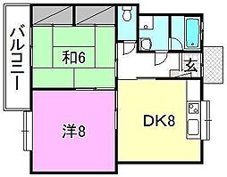 間取図画像 2DK