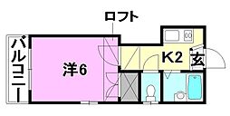 間取図画像 1K