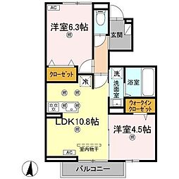 間取図画像 2LDK