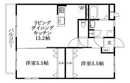 間取図画像 2LDK